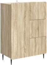 vidaXL Πλαϊνό γραφείο με συρτάρι Sonoma Δρυς 66 x 34,5 x 91,5 εκ