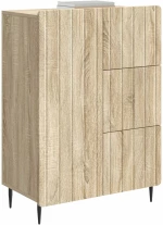 vidaXL Πλαϊνό γραφείο με συρτάρι Sonoma Δρυς 66 x 34,5 x 91,5 εκ