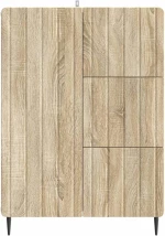 vidaXL Πλαϊνό γραφείο με συρτάρι Sonoma Δρυς 66 x 34,5 x 91,5 εκ