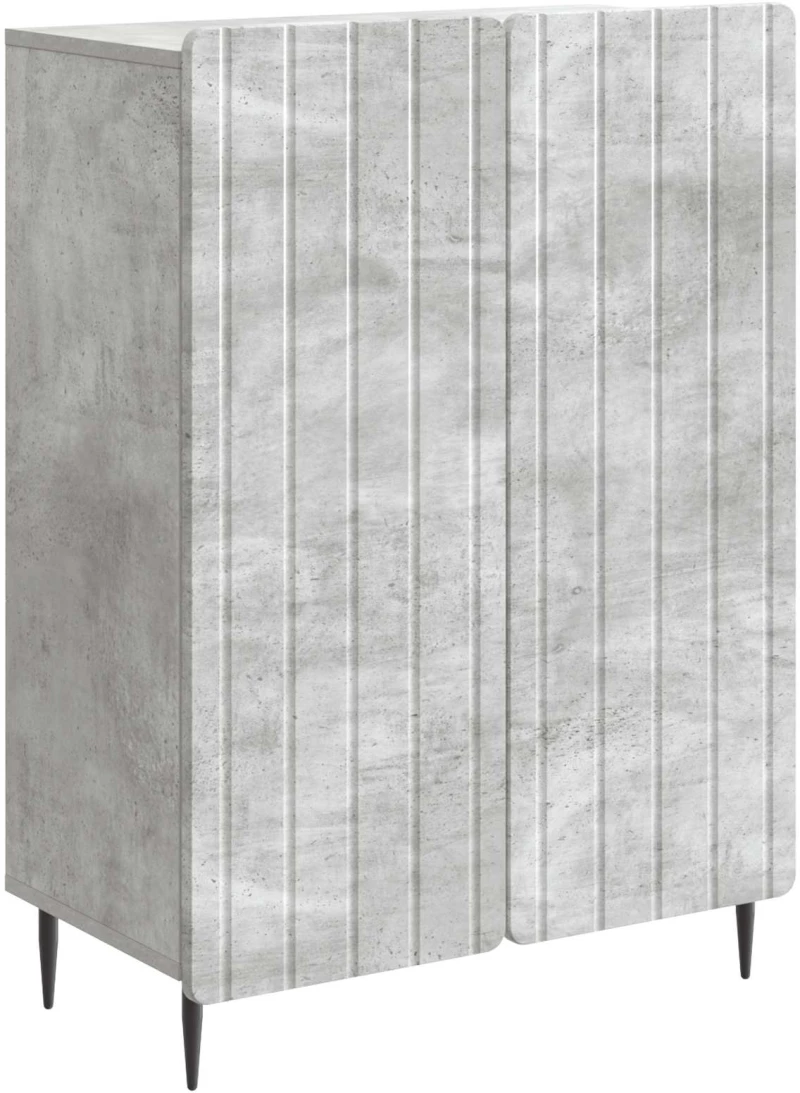 vidaXL Πλαϊνό γραφείο Γκρι Σκυροδέματος 66 x 34,5 x 92 εκ.