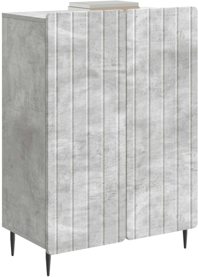vidaXL Πλαϊνό γραφείο Γκρι Σκυροδέματος 66 x 34,5 x 92 εκ.
