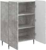 vidaXL Πλαϊνό γραφείο Γκρι Σκυροδέματος 66 x 34,5 x 92 εκ.