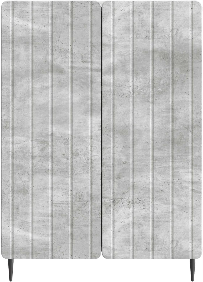 vidaXL Πλαϊνό γραφείο Γκρι Σκυροδέματος 66 x 34,5 x 92 εκ.