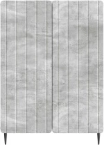 vidaXL Πλαϊνό γραφείο Γκρι Σκυροδέματος 66 x 34,5 x 92 εκ.
