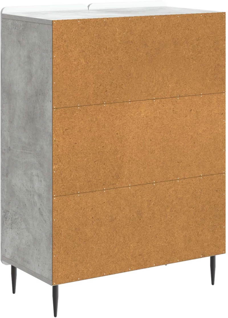 vidaXL Πλαϊνό γραφείο Γκρι Σκυροδέματος 66 x 34,5 x 92 εκ.