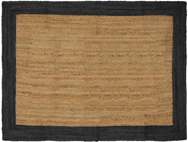 vidaXL Χαλιά χώρου Σκούρο Γκρι 140 x 200 cm Γιούτα