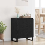 vidaXL Πλαϊνό γραφείο Μαύρη Οξυά 60 x 35 x 70 cm Επεξεργασμένο ξύλο