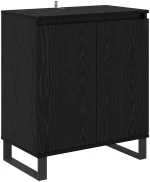 vidaXL Πλαϊνό γραφείο Μαύρη Οξυά 60 x 35 x 70 cm Επεξεργασμένο ξύλο