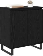 vidaXL Πλαϊνό γραφείο Μαύρη Οξυά 60 x 35 x 70 cm Επεξεργασμένο ξύλο