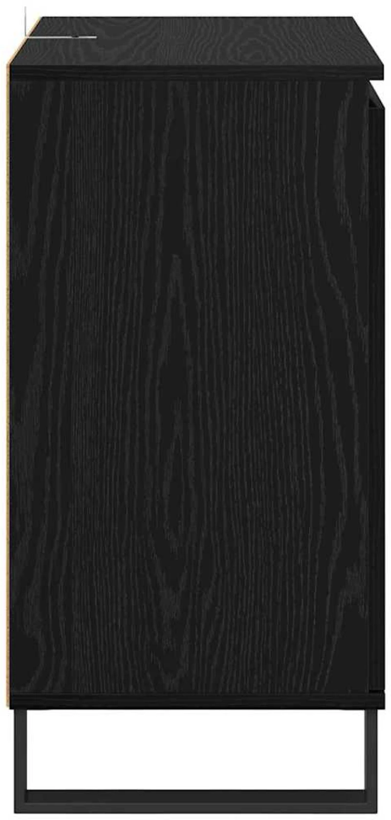 vidaXL Πλαϊνό γραφείο Μαύρη Οξυά 60 x 35 x 70 cm Επεξεργασμένο ξύλο