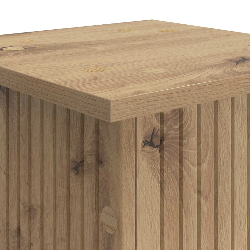 vidaXL Βάση φυτών Artisan Δρυς 30,5 x 30 x 43 εκ Επεξεργασμένο Ξύλο
