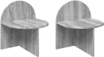 vidaXL Κομοδίνο 2 pcs Γκρι Sonoma 40 x 35,5 x 45,5 εκ.