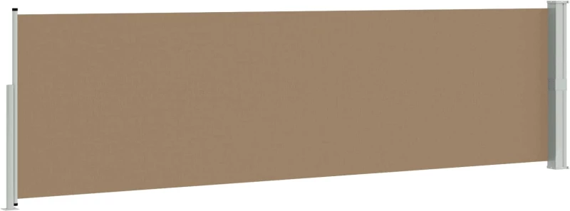 vidaXL Ανακλινόμενος Πλευρικός Απλώστρα Taupe 500 x 117 εκ.