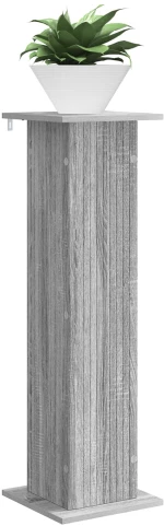 vidaXL Βάση φυτών Γκρι Sonoma 30,5 x 30 x 100,5 εκ Επεξεργασμένο Ξύλο