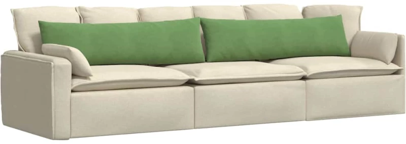 vidaXL Μαξιλάρι Καναπέ 2 pcs Ανοιχτό πράσινο 145 x 40 εκ.