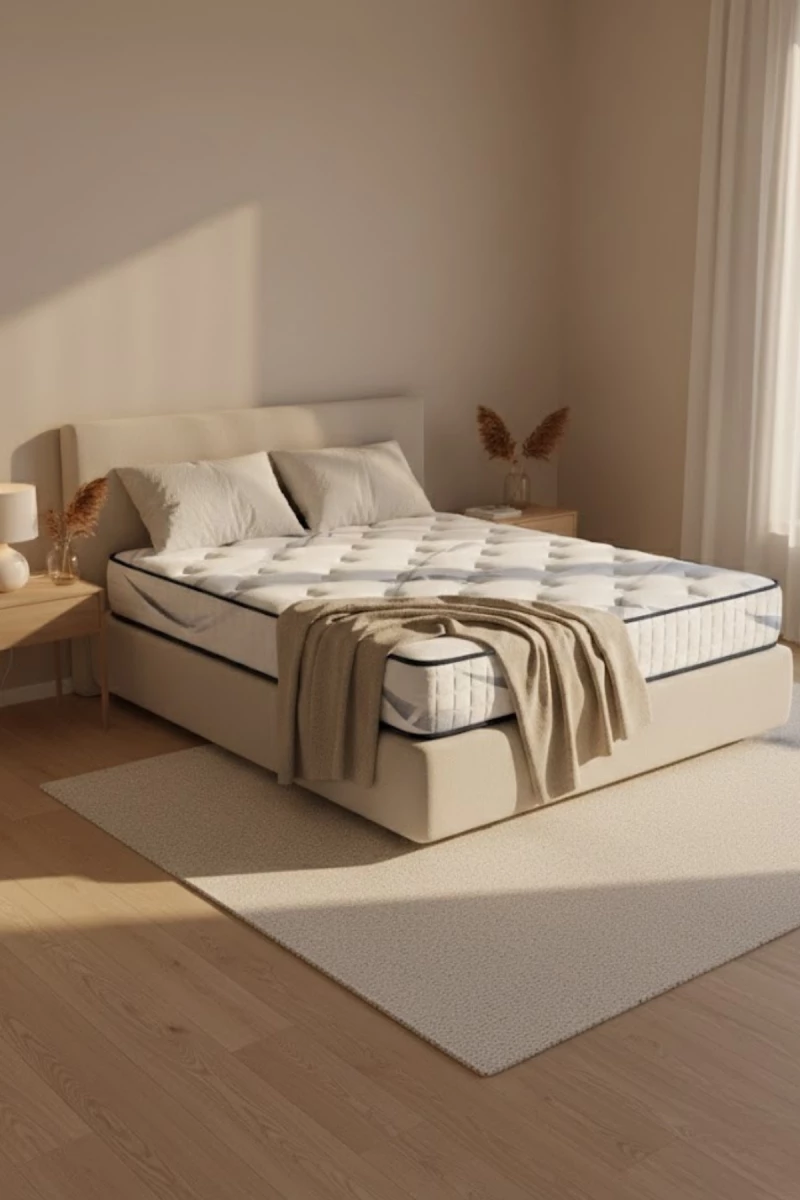 Stewehome Διπλό στρώμα με ελατήρια για κρεβάτι 140x200x24 cm