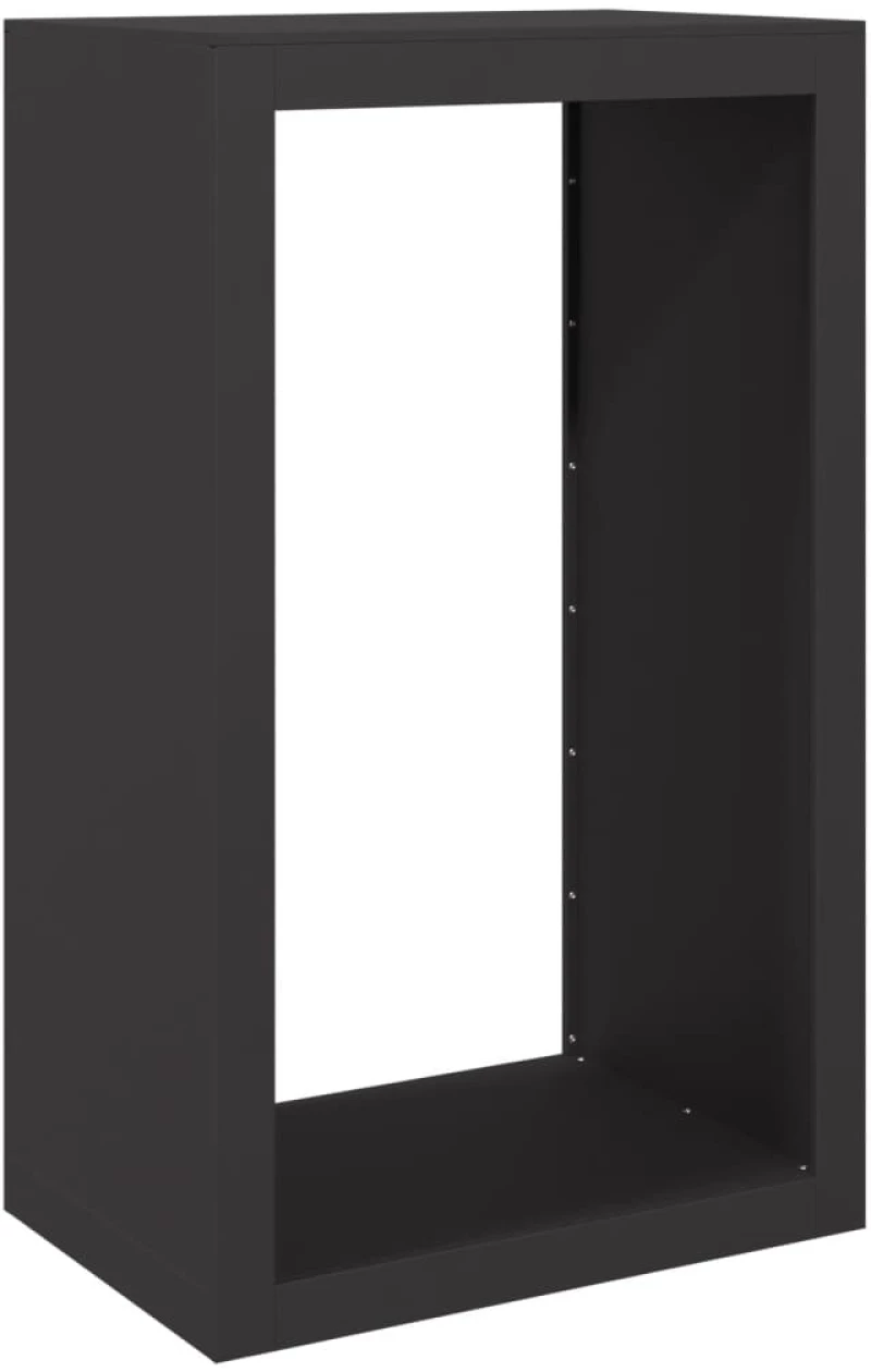 vidaXL Ράφι Καυσόξυλων Μαύρο 60x40x100 εκ. Ατσάλινο