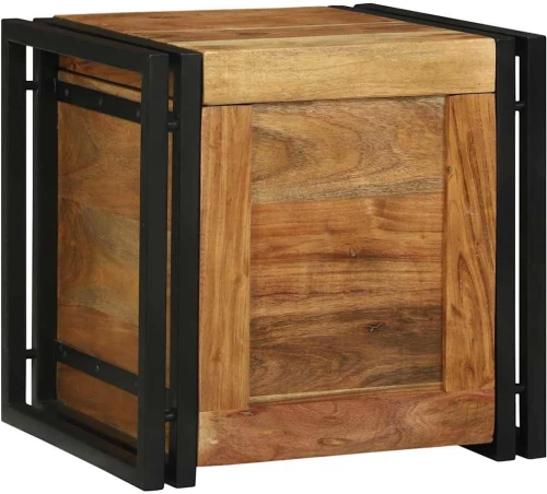 vidaXL Κουτί αποθήκευσης 40 x 40 x 40 cm Στερεό Ξύλο Ακακίας
