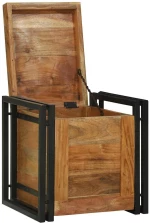 vidaXL Κουτί αποθήκευσης 40 x 40 x 40 cm Στερεό Ξύλο Ακακίας