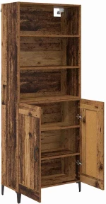 vidaXL Highboard 2 pcs Παλαιό ξύλο Επεξεργασμένο ξύλο