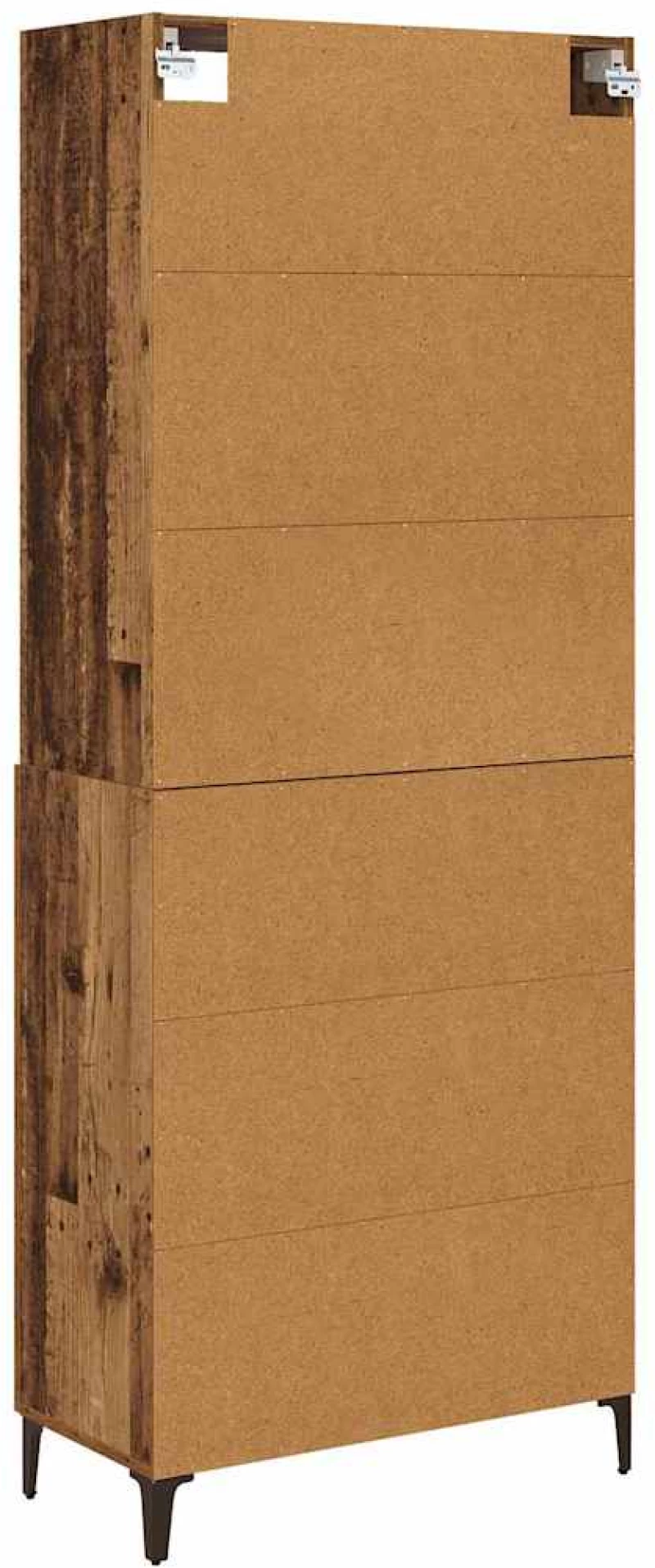 vidaXL Highboard 2 pcs Παλαιό ξύλο Επεξεργασμένο ξύλο