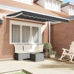 vidaXL Σκελετός Τέντας Ανθρακί 250 x 200 cm