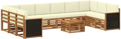 vidaXL Σειρά Καναπέ Εξωτερικού 8 pcs