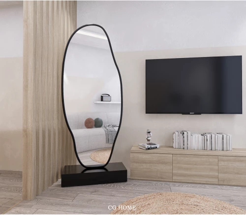 Stewehome Ασύμμετρος καθρέφτης δαπέδου MDF