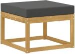 vidaXL Σειρά Καναπέ Εξωτερικού με μαξιλάρι 8 pcs Άσπρο και Ανθρακί