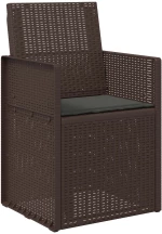 vidaXL Μαξιλάρια καθισμάτων 2 pcs Ανθρακί 47 x 36 x 2 εκ. Πολυεστέρας