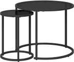 vidaXL Σετ Τραπεζιού Για Καφέ 2 pcs 55 x 55 x 45 cm ατσάλι