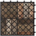 vidaXL Πλάκα Κατασκευής 20 pcs Γκρι 30 x 30 cm Ξύλο Ακακίας