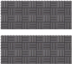 vidaXL Πλάκα Κατασκευής 20 pcs Γκρι 30 x 30 cm Ξύλο Ακακίας