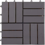 vidaXL Πλάκα Κατασκευής 20 pcs Γκρι 30 x 30 cm Ξύλο Ακακίας