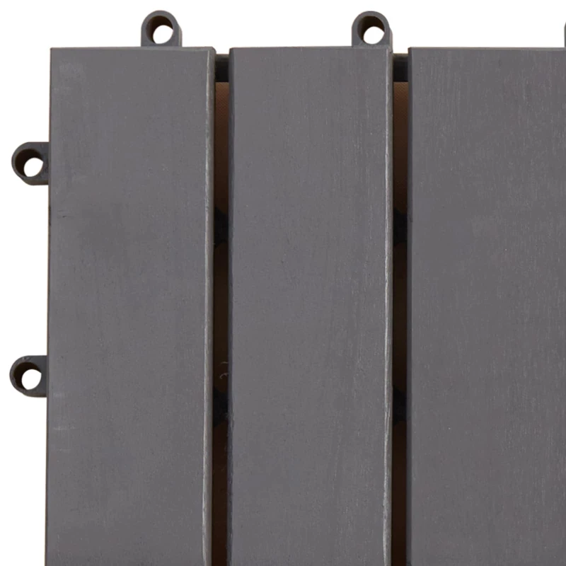 vidaXL Πλάκα Κατασκευής 20 pcs Γκρι 30 x 30 cm Ξύλο Ακακίας