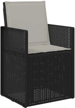 vidaXL Καρέκλες Εστιατορίου Κήπου 2 pcs Ανθρακί και Ανοιχτό γκρι PP