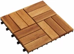 vidaXL Πλάκα Κατασκευής 30 pcs Καφέ 30 x 30 cm Ξύλο Ακακίας