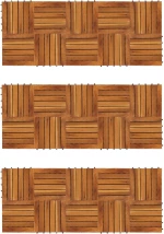 vidaXL Πλάκα Κατασκευής 30 pcs Καφέ 30 x 30 cm Ξύλο Ακακίας