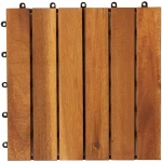 vidaXL Πλάκα Κατασκευής 30 pcs Καφέ 30 x 30 cm Ξύλο Ακακίας