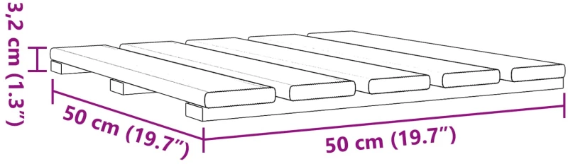 vidaXL Πλάκα Κατασκευής 12 pcs Καφέ 50 x 50 cm Πεύκο Πράσινης Εγχύσεως