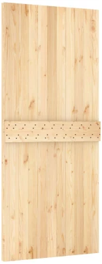 vidaXL Συρόμενη Πόρτα Φυσικό και Λευκό 90 x 210 cm