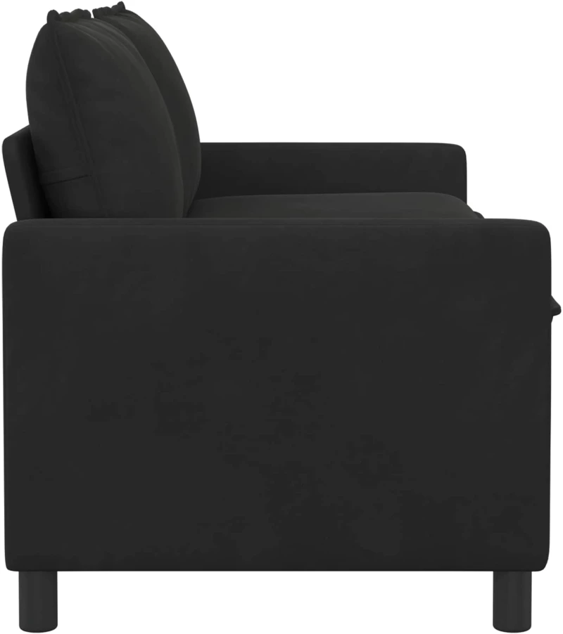 vidaXL Καναπές Μαύρο 156 x 81 x 87,5 εκ Βελούδο