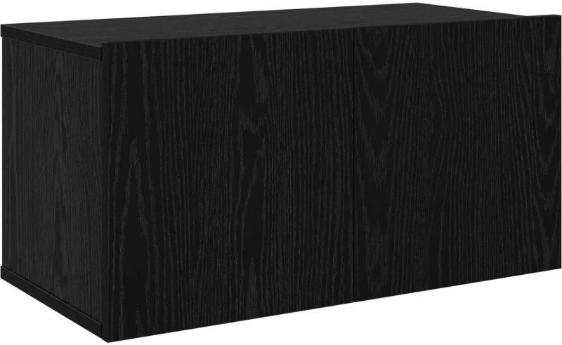 vidaXL Σετ επίπλου τηλεόρασης 8 pcs 120 x 30 x 30 εκ Μαύρη Δρυς