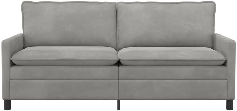 vidaXL Καναπές Ανοιχτό γκρι 196 x 81 x 87,5 εκ. Βελούδο