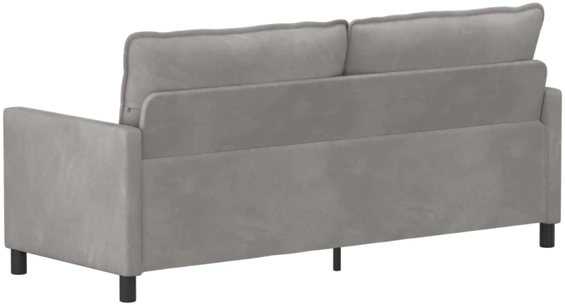 vidaXL Καναπές Ανοιχτό γκρι 196 x 81 x 87,5 εκ. Βελούδο