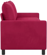 vidaXL Καναπές Κόκκινο 196 x 81 x 87,5 εκ. Βελούδο