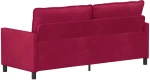 vidaXL Καναπές Κόκκινο 196 x 81 x 87,5 εκ. Βελούδο
