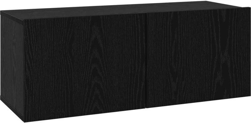 vidaXL Σετ επίπλου τηλεόρασης 8 pcs 80 x 30 x 30 εκ Μαύρη Δρυς
