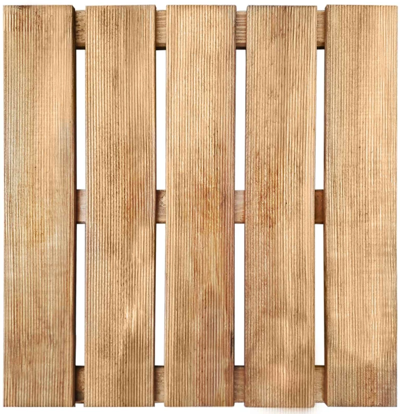 vidaXL Πλάκα Κατασκευής 24 pcs Καφέ 50 x 50 cm Πεύκο Πράσινης Εγχύσεως