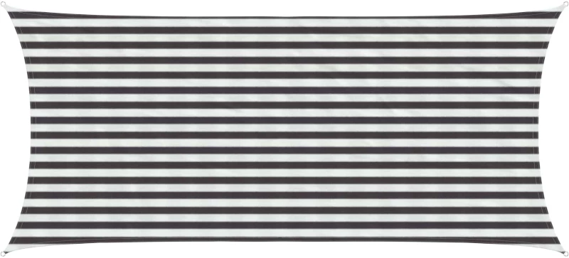 vidaXL Ικανότητα Σκίασης Γκρι και Λευκό 2 x 4 m HDPE